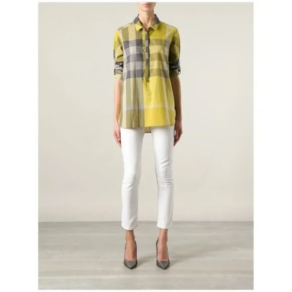 Burberry Brit exploded Nova check 6-button top